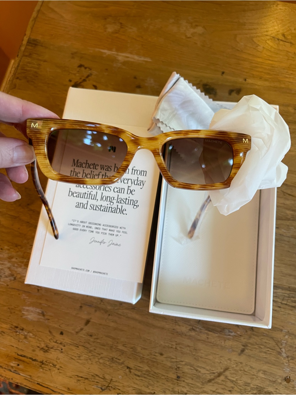 Machete Nwt Ruby Light Tortoise Sunglasses In Beautiful Box; Sustainable — image 5 of 8